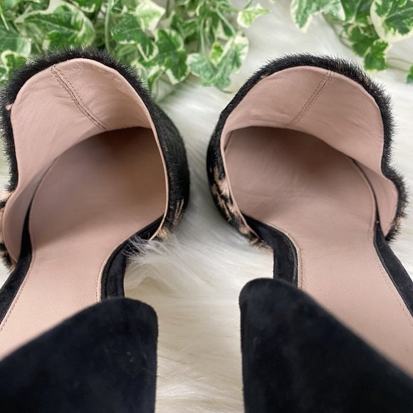 Chic Black and Tan Patterned Heels - Picture 7 of 12